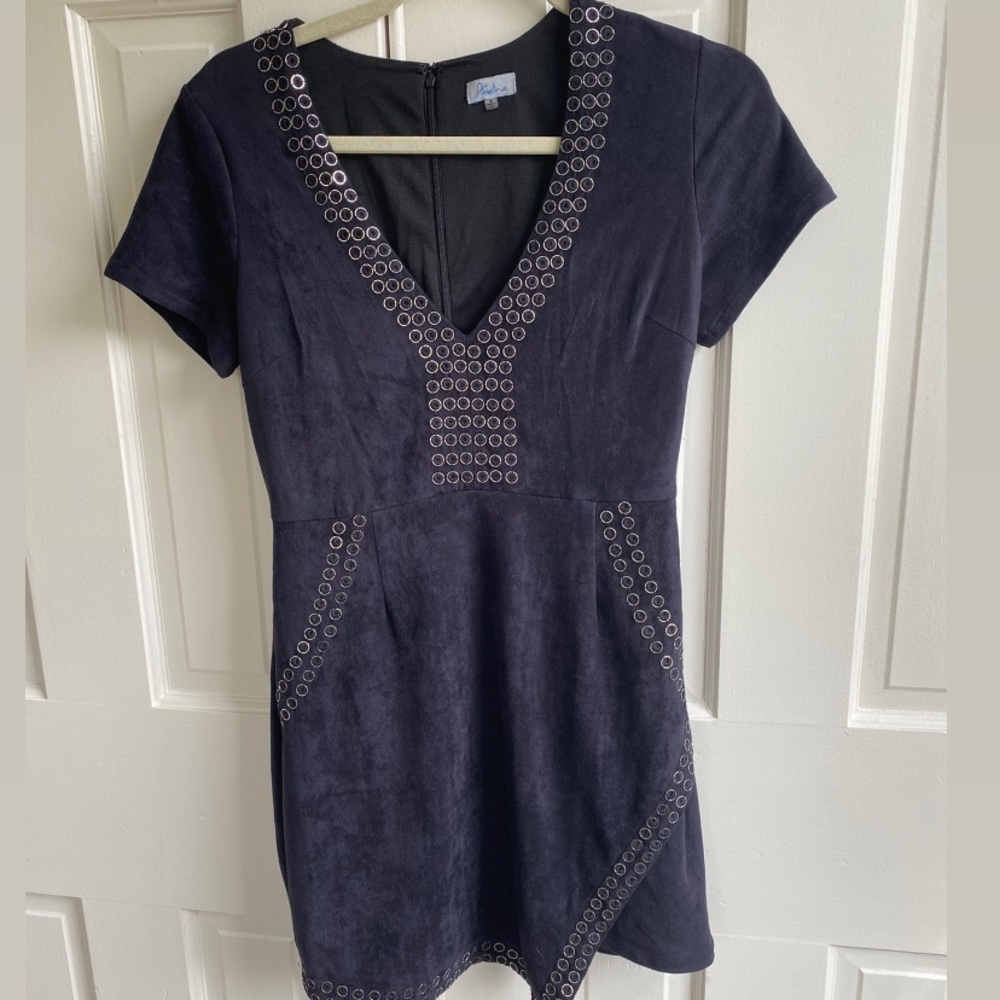 South Moon Under abelline suede studded dress